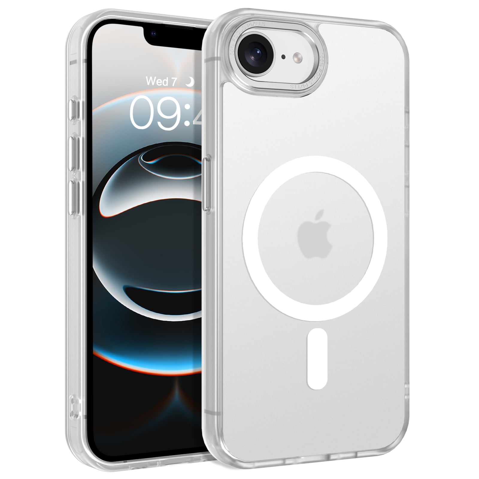 Custodia BENTOBEN Mag-Safe Per IPhone 16e | Con Supporto Integrato | In TPU Opaco | Colore Nero | Protezione Schermo E Fotocamera