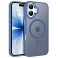 thumbnail image 1 of BENTOBEN Case for iPhone 17 Compatible with Mag-Safe 6.3" Metal Frame Slim Tpu Matte Shockproof Protective Cover Blue, 1 of 7