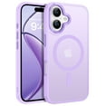 thumbnail image 1 of BENTOBEN Case for iPhone 17 Compatible with Mag-Safe 6.3" Metal Frame Slim Tpu Matte Shockproof Protective Cover Light Purple, 1 of 8