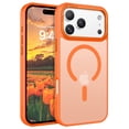 thumbnail image 1 of BENTOBEN Case for iPhone 17 Pro Max 6.9" Compatible with Mag-Safe Metal Frame Slim Tpu Pc Matte Shockproof Orange, 1 of 7
