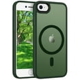 thumbnail image 1 of BENTOBEN Case for iPhone 8/ 7/ SE(2022/2020) Compatible with Mag-safe Matte Shockproof Anti-Scratch Protective Cover, Dark Green, 1 of 9