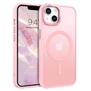 حافظة BENTOBEN لجهاز iPhone 13 / iphone 14 ، 6.1 بوصة نحيف شفاف غير لامع مقاوم للصدمات مقاوم للانزلاق لجهاز iPhone 13/14 6.1 وردي