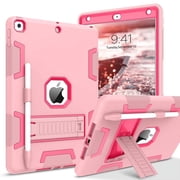 BENTOBEN Case for iPad 9th Gen with Pencil Holder, Compatible with iPad 8th/ 7th Gen, 10.2" Pc Tpu Shockproof Rugged Shockproof Kickstand Hybrid Bumper Protective Cover
