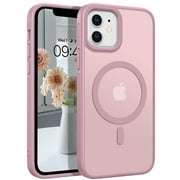 BENTOBEN Case for iPhone 12/ 12 pro Compatible with Mag-Safe, 6.1" Tpu Magnetic Car Mount Support, Slim Hard Shockproof Protective Cover for iPhone 12/ iPhone 12 pro, Pink