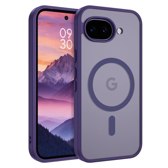 BENTOBEN Google Pixel 10a Case 6.3 Inch, Magnetic Mag-Safe Compatible Slim Shockproof Protective Phone Cover, Translucent Matte Purple
