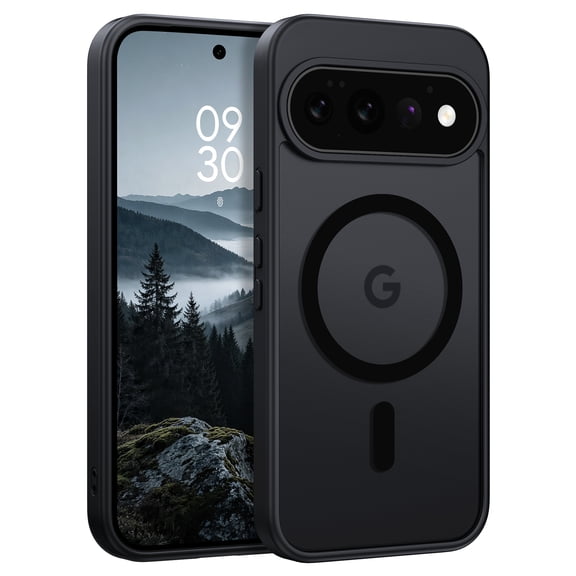 BENTOBEN Google Pixel 11 Case 6.3 Inch, Magnetic Mag-Safe Compatible Slim Shockproof Protective Phone Cover, Translucent Matte Black