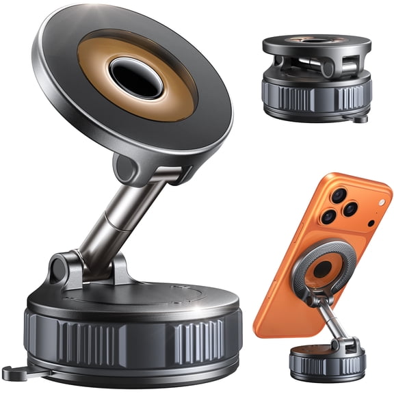 BENTOBEN Magnetic Car Phone Holder, 98+ LB Strong Suction & 2800gf Magnet, 360 Adjustable, Compatible with Mag-safe iPhone 17 Pro Max 16 15 14 13 12 Plus