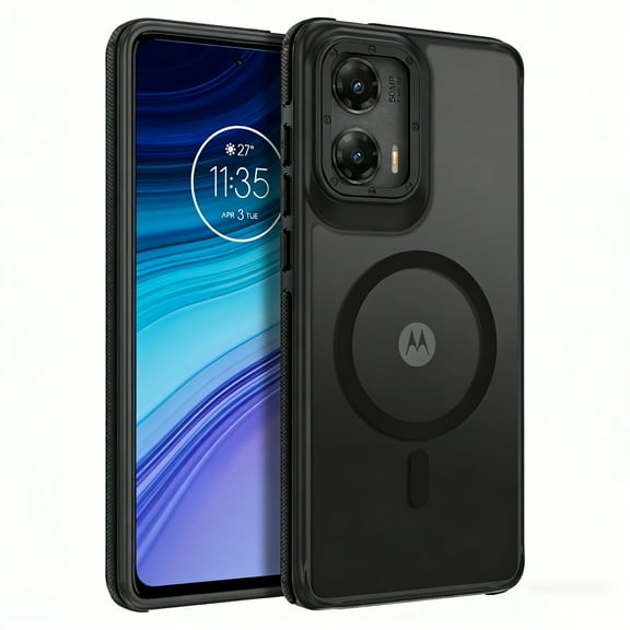 BENTOBEN Moto G Stylus 5G 2024 Case 6.7" , Magnetic Matte Slim Shockproof Cover Case for Moto G Stylus 5G 2024, Black