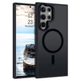 thumbnail image 1 of DUEDUE for Samsung Galaxy S22 Ultra Case Compatible with Mag-Safe, Magnetic Translucent Matte Slim Shockproof Cover Case for Galaxy S22 Ultra 6.8",Black, 1 of 8
