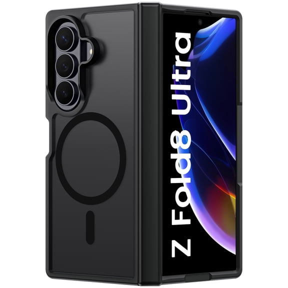BENTOBEN Samsung Z Fold 8 Ultra Case 8.0 Inch, Magnetic Mag-Safe Compatible Slim Shockproof Protective Phone Cover, Translucent Matte Black