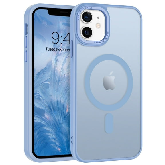 BENTOBEN iPhone 11 Case , 6.1" Slim Translucent Matte Magnetic Shockproof Protective Anti Slip Women Men Cover Case for iPhone 11 6.1 inch Blue