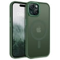 thumbnail image 1 of BENTOBEN iPhone 15 Plus Case Compatible with Mag-Safe, 6.7" Tpu Magnetic Car Mount Support, Anti-Fingerprint Shockproof Protective Cover for iPhone 15 Plus 6.7 inch, Dark Green, 1 of 7