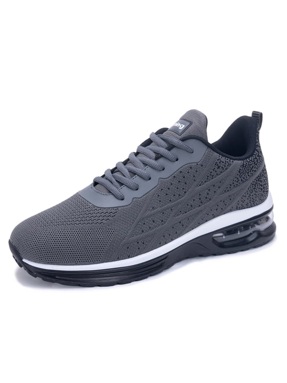 Mens Trail Running Shoes with Breathable Air Tennis Sneakers Lightweight Casual Athletic Walking Footwear for Gym Workout Size 8
