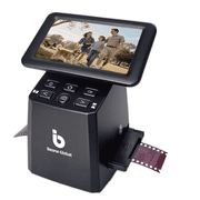 BEONEGLOBAL ClearScan S5 Film Scanner High-Resolution Film&Slide Scanner with 5  LCD   Convert 135, 126, 110 Super8 Negatives and Slides to 24MP Digital JPEG Photos Quickly