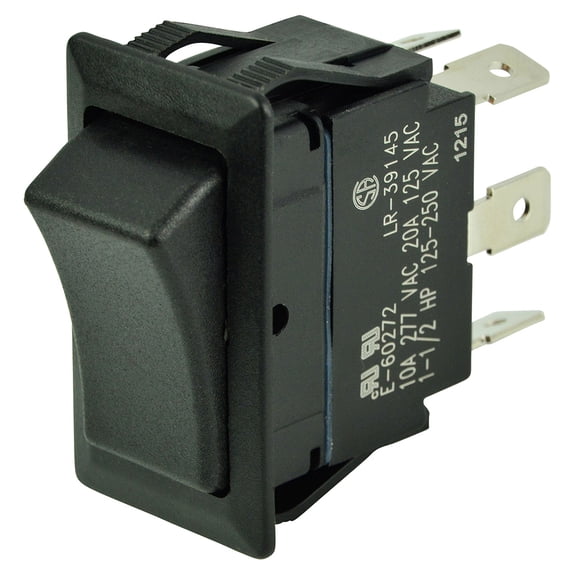 BEP 1001712 DPDT Rocker Switch - 12V/24V -