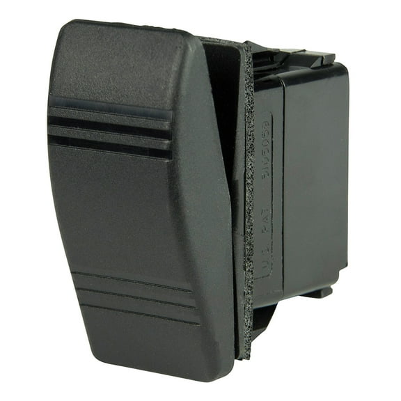 4" Black BEP Marine SPST Durable Contura Switch