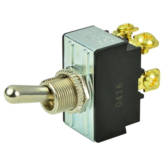 BEP 1002017 DPST Chrome Plated Toggle Switch -