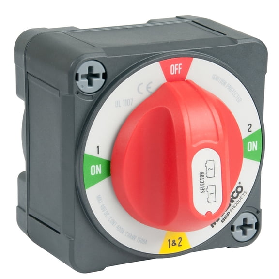 BEP Pro Installer 400A EZ-Mount Battery Selector Switch (1-2-Both-Off) | Bundle of 2
