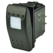 BEP Weather Resistant Illuminated Amber Contura Rocker Switch