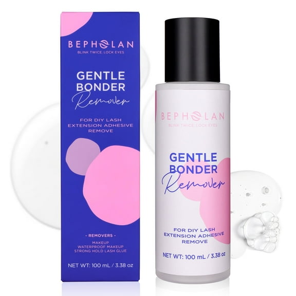 BEPHOLAN Lash Glue Remover, DIY Eyelash Extension Remover, Bond & Seal Adhesive Professional & Self Use, For Sensitive Eyes, Eye Makeup & Mascara Remover