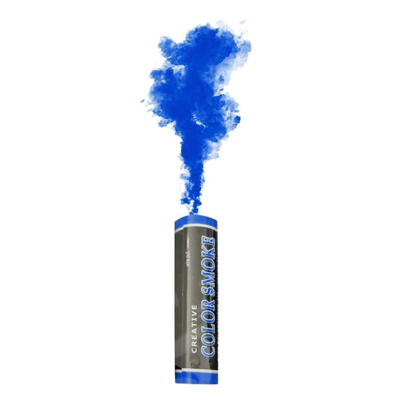 BEPONG Colored Smoke Bombs Halloween Party Supplies Handheld Colorful Effect Gender Reveal Confetti Smoker Blue