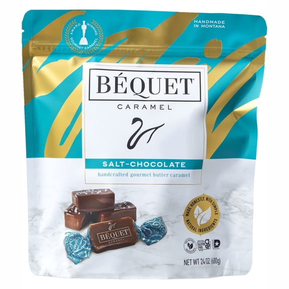 BEQUET - Salted Caramel Chocolate Treat - 24 oz, Case of 12