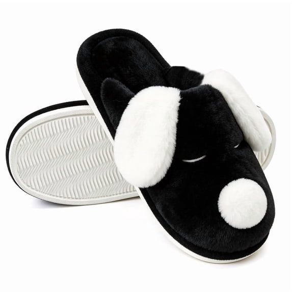 BERANMEY Animal Slippers for Men Women Fuzzy Cute Dogs Womens Slippers Soft Warm Winter Indoor House Slippers With Non-slip Sole Slippersfor Bedroom & Living Room