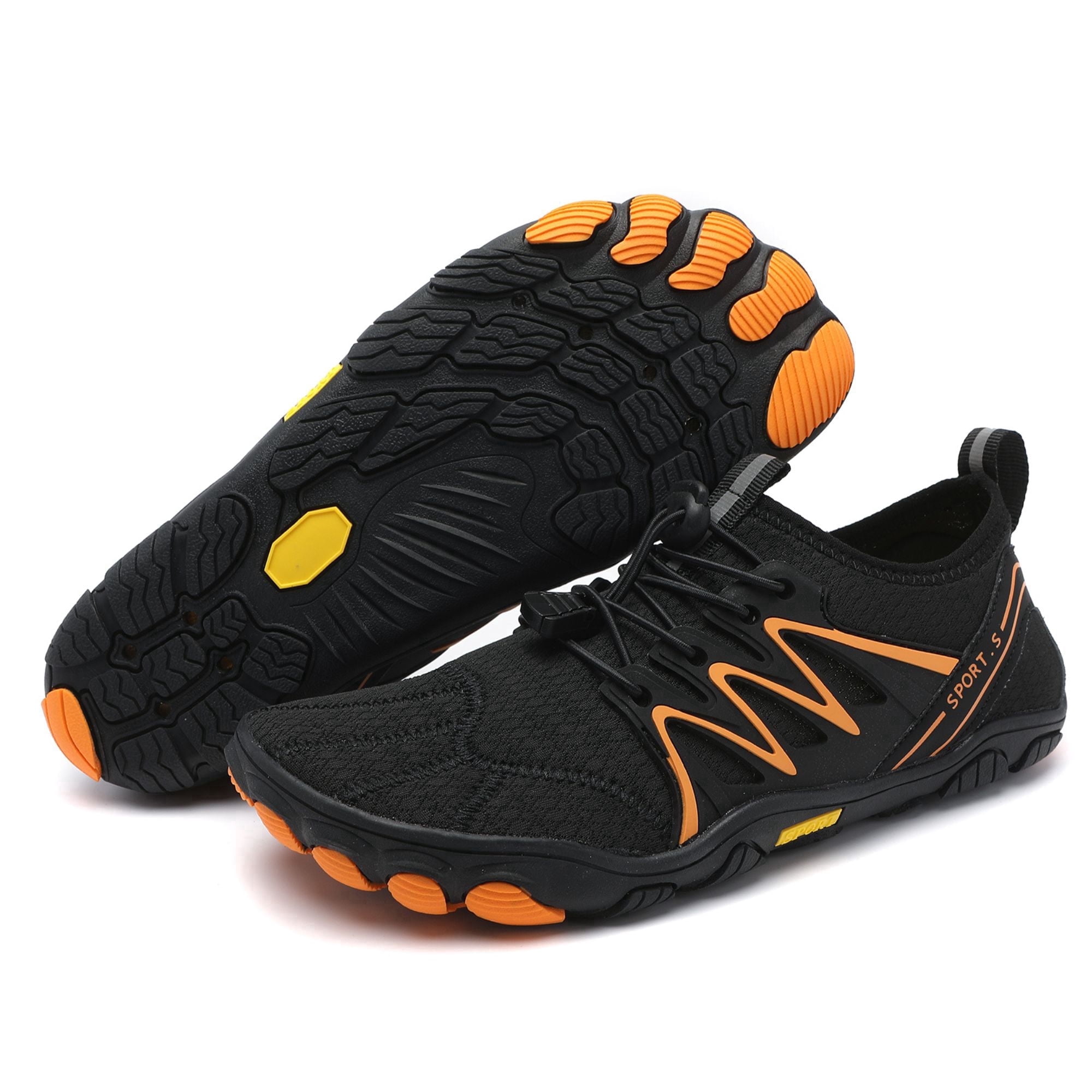 BERANMEY Barefoot Shoes for Women & Men Wide Toe Box Hiking Water Shoes Non-Slip Breathable Swim Surf Shoes for Beach Pool Aqua Running & Walking Fast Drainage & Waterproof Design