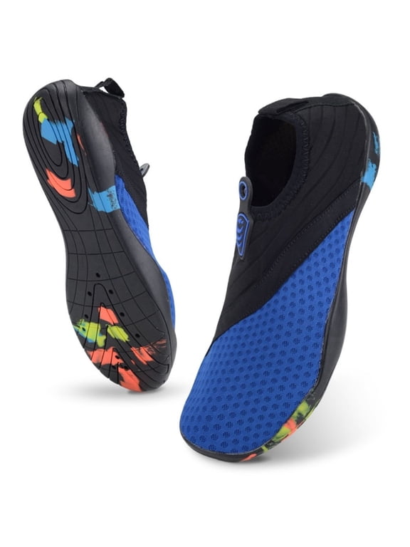 Barefoot Shoes for Women Men Wide Toe Box Water Shoes Quick-Dry Aqua Shoes Non-Slip Fast-Draining for Swim Surf Beach Pool Walking Running Water Activities