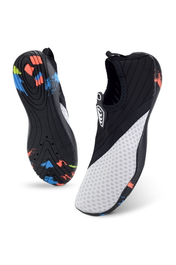 Barefoot Shoes for Women Men Wide Toe Box Water Shoes Quick-Dry Aqua Shoes Non-Slip Fast-Draining for Swim Surf Beach Pool Walking Running Water Activities