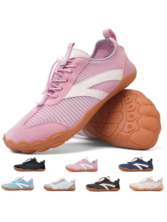 Barefoot Water Shoes for Women Mens Wide Toe Box Quick-Dry Breathable Mesh Zero Drop Trail Running Hiking Walking Shoes for Outdoor