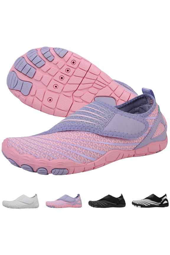 Barefoot Waters Shoes for Women Men Upgrade Wide Toe Box Voyabarefoot Hiking Shoes Non-Slip Adjustable Comfortable Slip-On for Outdoor Hiking & Beach Walking Travel
