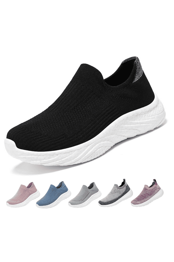 Breathable Mesh Running Shoes Women's Lightweight Slip-On Sneakers Comfortable Casual Tennis Shoes for Walking & Sports Casual Sneakers for Women and Men Couple Shoes