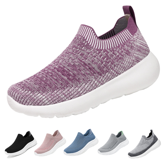BERANMEY Breathable Mesh Running Shoes Women's Lightweight Slip-On Sneakers Comfortable Casual Tennis Shoes for Walking & Sports Casual Sneakers for Women and Men Couple Shoes
