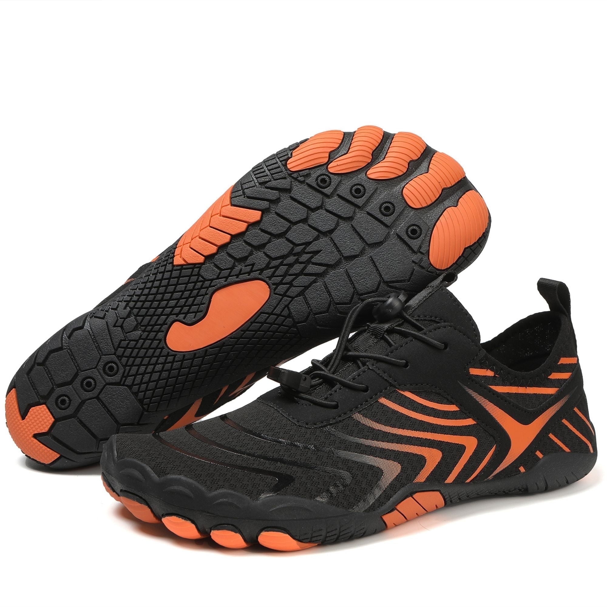 BERANMEY Pro Barefoot Shoes for Women & Men Wide Toe Box Hiking Water Shoes Non-Slip Breathable Barefoot Swim Surf Shoes for Beach Pool Aqua Running & Walking Fast Drainage & Waterproof Design