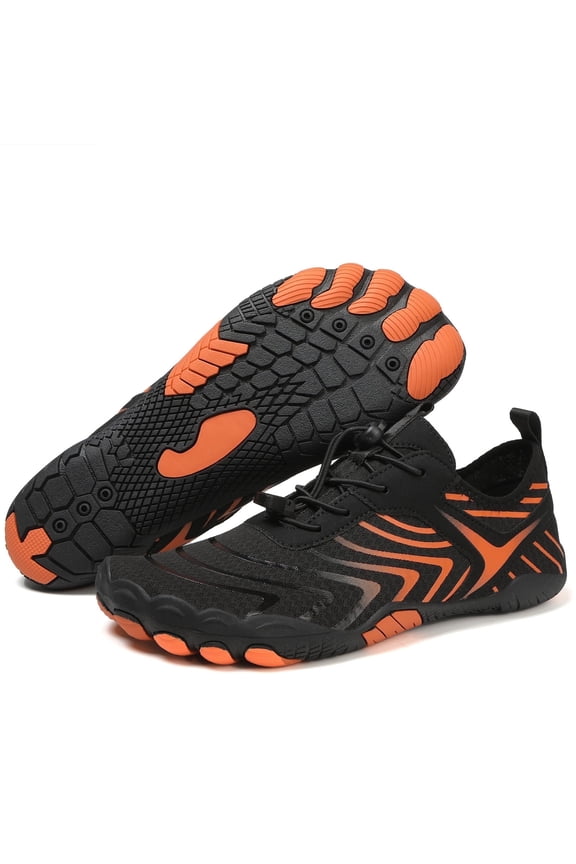 Pro Barefoot Shoes for Women & Men Wide Toe Box Hiking Water Shoes Non-Slip Breathable Barefoot Swim Surf Shoes for Beach Pool Aqua Running & Walking Fast Drainage & Waterproof Design