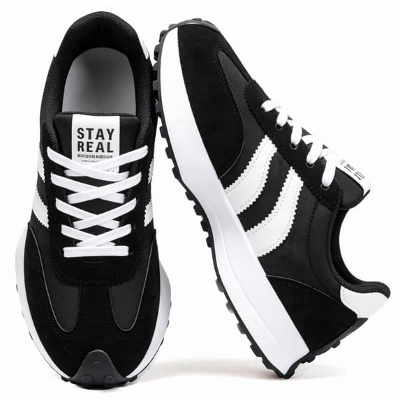 BERANMEY Casual Sneakers for Women Lightweight Non-Slip Fashion Sneakers with Memory Foam Insole Womens Platform Shoes for Everyday Wear