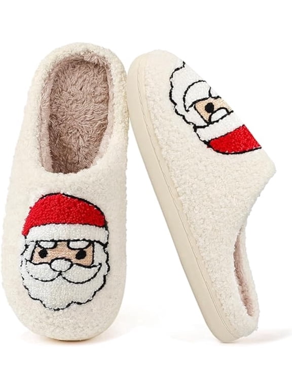Christmas Slippers for Womens Plush Warm Cute Slippers Womens Mens Fuzzy House Slippers Christmas Gifts For Girls Women Girlfriend
