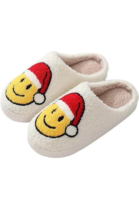 Christmas Slippers for Womens Plush Warm Cute Slippers Womens Mens Fuzzy House Slippers Christmas Gifts For Girls Women Girlfriend