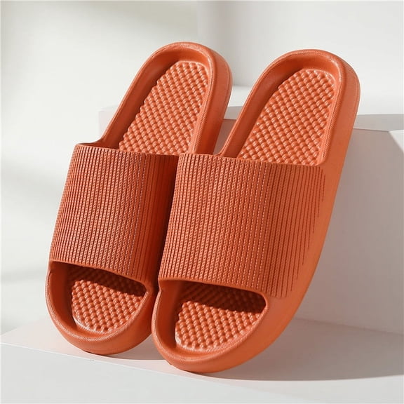 BERANMEY Cloud Slippers for Women and Men,Couple Slippers Cloud Slides Soft Thick Sole, Non Slip Bathroom Pillow Slippers Sandals