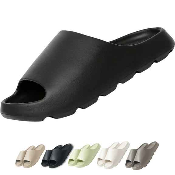 BERANMEY Cloud Slippers for Women and Men Soft Ultra Cushion Pillow Slide Sandals Summer Beach Shoes with Thick Sole