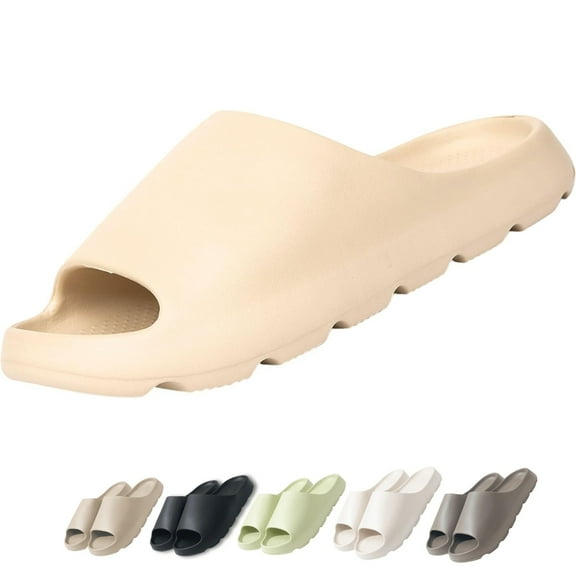BERANMEY Cloud Slippers for Women and Men Soft Ultra Cushion Pillow Slide Sandals Summer Beach Shoes with Thick Sole