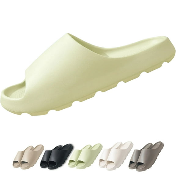 BERANMEY Cloud Slippers for Women and Men Soft Ultra Cushion Pillow Slide Sandals Summer Beach Shoes with Thick Sole