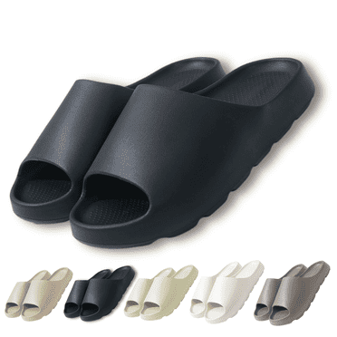 BERANMEY Cloud Slippers for Women and Men Soft Ultra Cushion Pillow Slide Sandals Summer Beach Shoes with Thick Sole