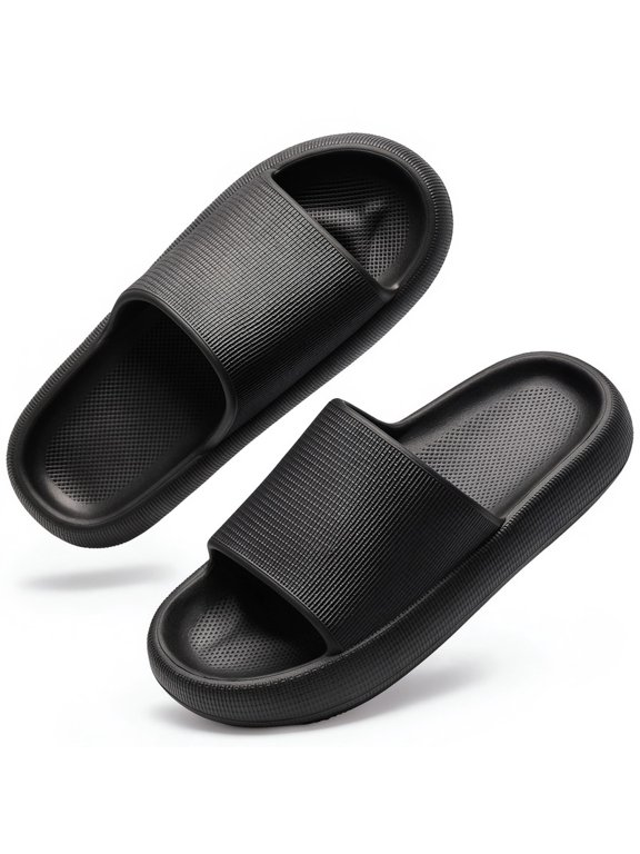 Comfort Non-Slip Lightweight Cloud Sandals Slippers for Women and Men Pillow House Slippers Shower Shoes Indoor Slides Bathroom Ultimate Thick Sole Indoor Easy to Clean