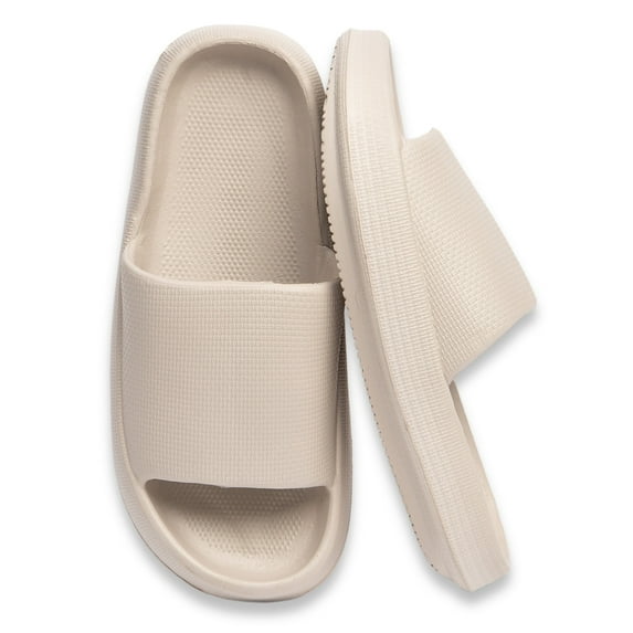 BERANMEY Comfort Non-Slip Lightweight Cloud Sandals Slippers for Women and Men Pillow House Slippers Shower Shoes Indoor Slides Bathroom Ultimate Thick Sole Indoor Easy to Clean