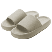 BERANMEY Comfort Non-Slip Lightweight Cloud Slippers for Women and Men Pillow House Slippers Shower Shoes Indoor Slides Bathroom Sandals Ultimate Thick Sole for Slippers for Women Indoor Easy to Clean