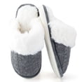 thumbnail image 1 of BERANMEY Comfy Slippers for Women Fuzzy House Shoes with Memory Foam, Warm Faux Fur Lining & Non-Slip Sole for Indoor Outdoor Bedroom and Bathroom, 1 of 8