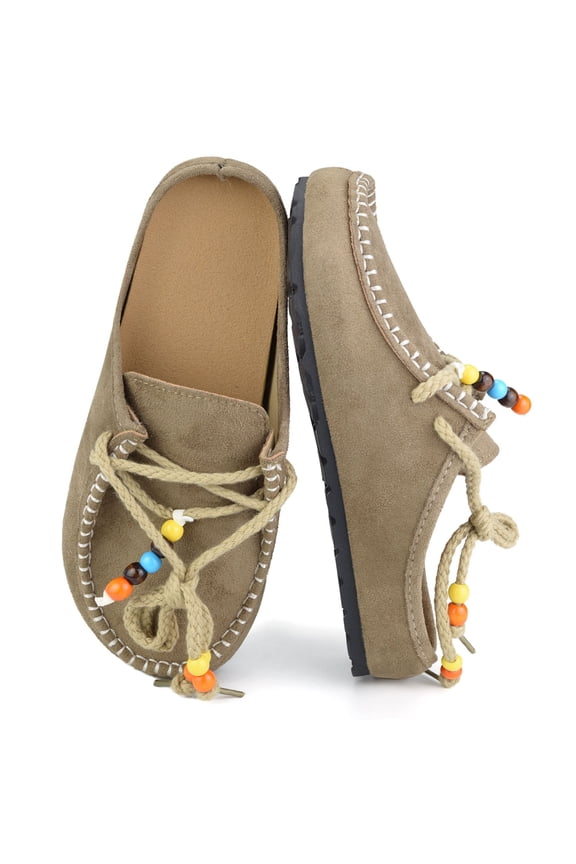 Cork Mules for Women Boho Slip-On Womens Mules with Memory Foam Comfort & Non-Slip Cork Sole Casual Indoor Outdoor Clogs for Women & Men