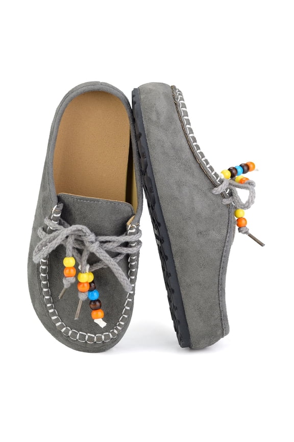 Cork Mules for Women Boho Slip-On Womens Mules with Memory Foam Comfort & Non-Slip Cork Sole Casual Indoor Outdoor Clogs for Women & Men